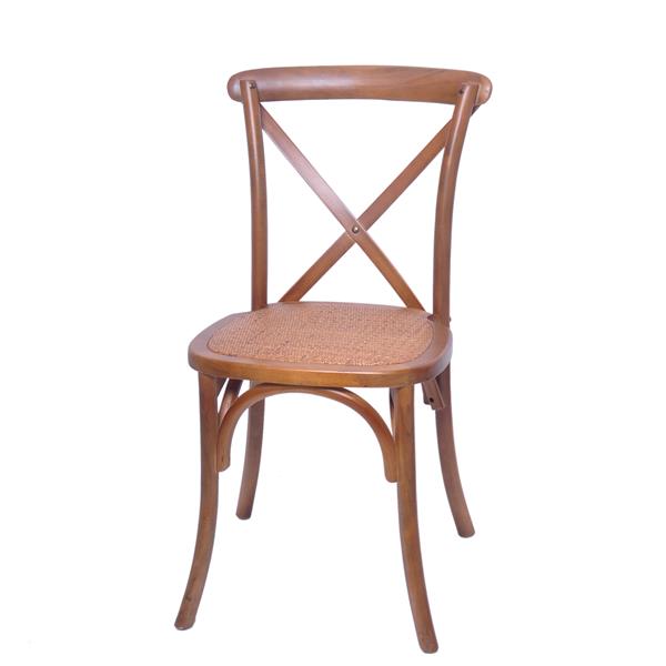 Rustic Sonoma Cross Back Chair With Rattan Seat Factory (3).jpg